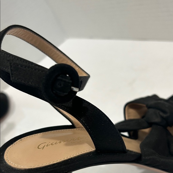 Gianvito Rossi Black Satin Heels Size 38 - Picture 11 of 12